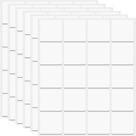sourcing map 120 puntos de cinta adhesiva de doble cara, nano puntos adhesivos de dos caras, adhesivos cuadrados transparentes de montaje extraíble, sin rastro, para manualidades, decoración de
