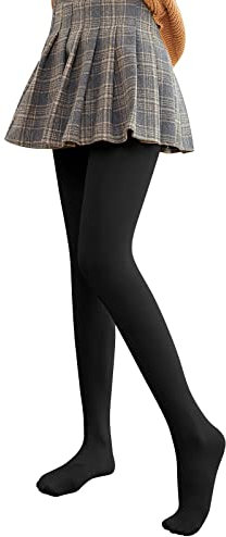 Warme Strumpfhose Damen Blickdichte Fleece Strumpfhose Damen High Waist Abnehmen Winterstrumpfhose Damen Gefüttert Stützstrumpfhose Casual Tailliertes Damen Leggings Lang Silvester Outfit Damen
