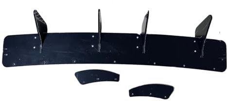 Heckspoiler Spoiler Flaps Für G&olf 7 Für VII Für MK7 Für G&TI 2013 2014 2015 2016 ABS 4 Flossen Auto Hinten Stoßstange Schwarz Diffusor Hinten Seite Splitter Spoiler Lip Glossy Kofferraum Spoiler