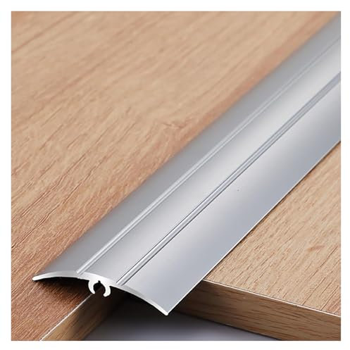 Bodenübergangsstreifen, Übergangsprofil, Schwellenreduzierer for Holzboden-Übergänge, 5,1 cm, Aluminium-Fliesenverkleidung, Kantenabdeckung for Dusche und Badezimmer(Grey)