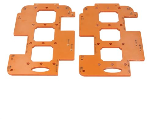 Corner Radius Punch Template Set with Engineering Wood Material Ideal Woodworking Tool Set for Cutting Curves Picture Frames