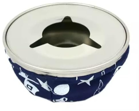 Posacenere antivento per barca,camper in acciaio inox con sabbia all'interno (Blu)