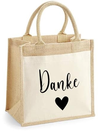AWASG Geschenk Dankeschön Tasche, Danke Tasche Erzieherin Mama Oma, Kleine Geschenktasche zum Danke sagen M (30x30x19 cm)