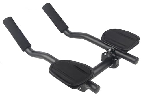 Qsvbeeqj Manillar de triatlón de aleación de aluminio, resto de bicicleta de montaña, reposabrazos, reposabrazos, accesorios de ciclo de barra