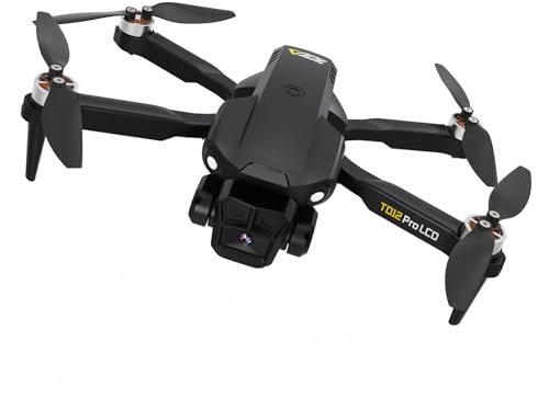 Toladrone TD12LCD Drohne mit Kamera für Erwachsene, Bürstenloser Motor Drohnen mit LCD-Bildschirm Echtzeitübertragung Faltbarer Quadcopter Drone für Anfänger