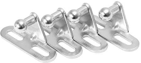 Amortisseur À Gaz Lot 4 Goujons À Rotule Voiture 10 Mm, Supports Montage pour Amortisseurs À Gaz, Connecteur pour Amortisseurs À Ressort À Gaz, 51 X 19 X 24 Mm Vérin Hayon
