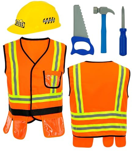 W WIDMANN MILANO Party Fashion - Set di costumi per bambini, polizia, Swat, operaio edile o pompiere, per carnevale, feste a tema