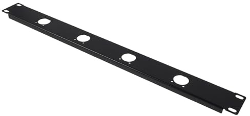 Toyvian Xlr Rack Mount Patch Panel Hinged Audio Cord Organizer for Network Cabinet Wall Mount Cable Management Desk Use
