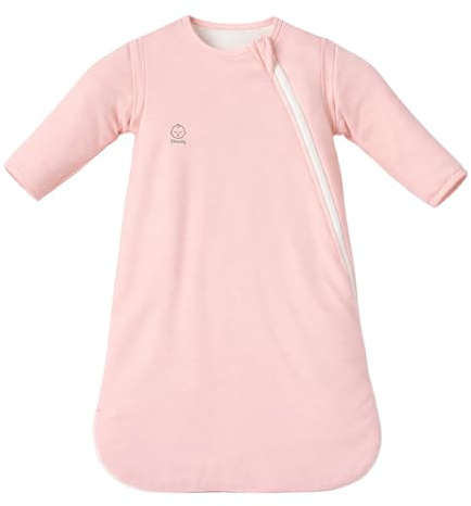 Shnuty Babyschlafsack 70 cm (0–6 Monate) – Rosa – TOG 2.5 – mit abnehmbaren Ärmeln – Ganzjährig – LENZING™ Modal & weiche Bambusfasern – Oeko-TEX® Standard 100 – atmungsaktiv & temperaturausgleichend
