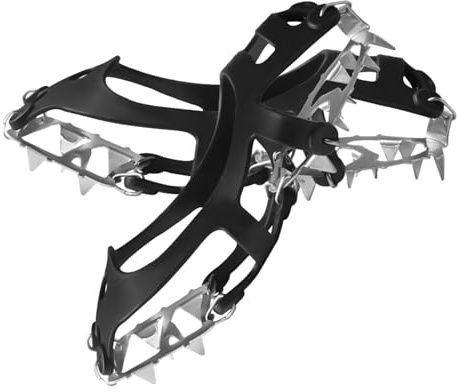 Crampones para Botas,Equipo de Escalada Universal Antideslizante de Acero Inoxidable | Púas para Calzado de Nieve y Hielo,para Hombres y Mujeres, Caminar, Invierno, Exterior, Escalada, Jardín, Parqu