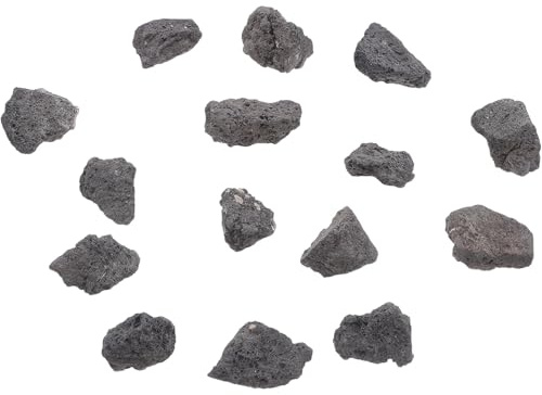 BESPORTBLE 200g Pack Volcanic Stone Decoration 2-4cm Porous Natural Black Lava Rocks for Fish Tank Aquarium Supplies and Planter Garden Ornament