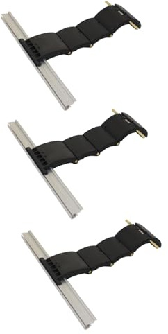 Flejes para persianas enrollables de aluminio cierre antirrobo pinzas de seguridad para bloquear persianas tirantes seguridad antirrobo persianas enrollables puertas de garaje (negro 3piezas)