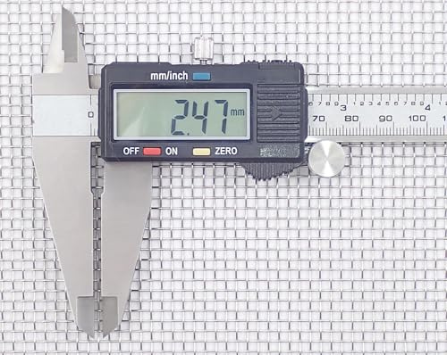 2.5mm Hole Size - Stainless Steel 304L - Cut Size: 15cm x 15cm - 8 Mesh Count - Woven Wire Mesh - By Inoxia