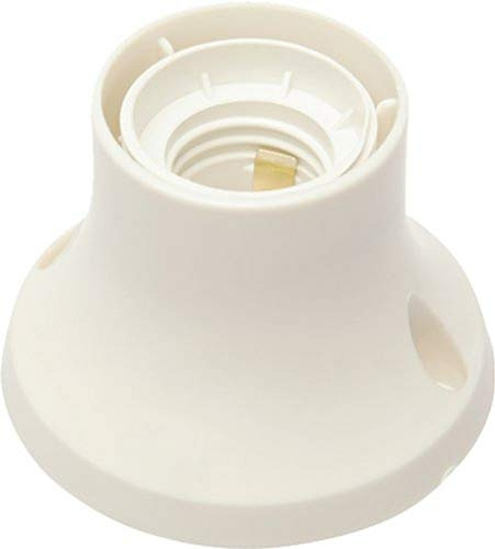 Electraline 71136 Douille Murale Droite E27 Blanc