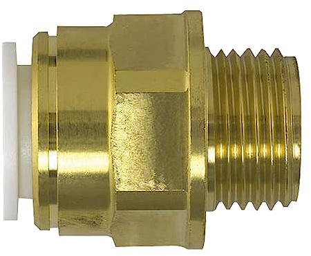 15mm x 1/2 SPEEDFIT Tapered Brass Male Adapter - Pack of 2