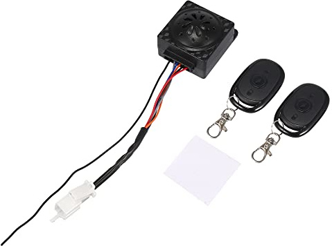 uxcell DC 48-72V Universal Motorcycle Keyless Anti-theft Security Alarm System Set with Remote Control Engine Start