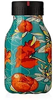 LES ARTISTES Paris A-4040 Bottle'Up, 280 ml, Gourde isotherme sans BPA, Réutilisable, Garde au chaud 12h et au froid 24h, Acier Inoxydable, Design Peonies