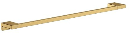 hansgrohe AddStoris - Badetuchhalter, Handtuchhalter für Wandmontage, verdeckte Befestigung, Badezimmer Zubehör, Polished Gold Optic, 41747990