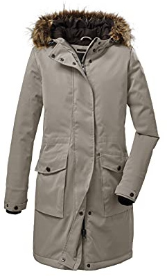 G.I.G.A. DX Damer Gw 24 Wmn Prk Casual funktionsparka/parkas med huva Ljusbeige 38