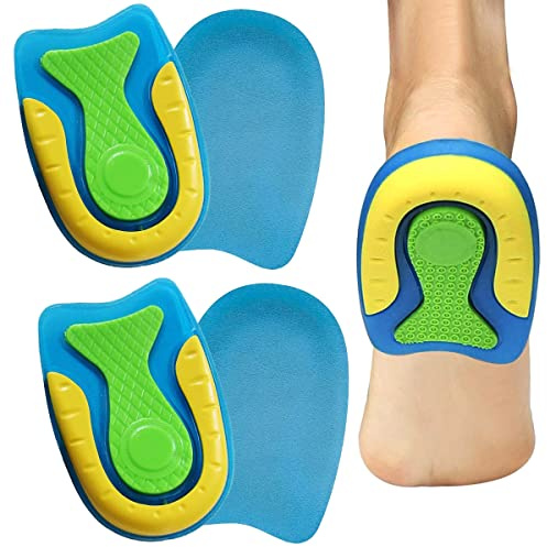 Leikedun Talonnette Gel Orthopédique, Epine Calcaneenne Silicone Talonette | 2 Paires Taille S, Semelles Orthopédiques en Silicone pour Homme et Femme, Soulage Douleurs Pieds Semelle Talon