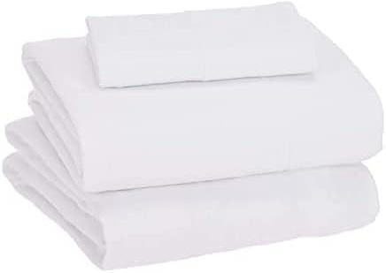 Sleepdown Jersey Sheet Set - White, Twin XL (3 Piece)