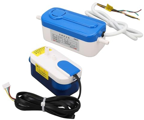 KIMISS Bomba de condensado para HVAC, mini split y aire acondicionado, automática y portátil (110-240V, 24L/h), ideal para deshumidificadores y calderas