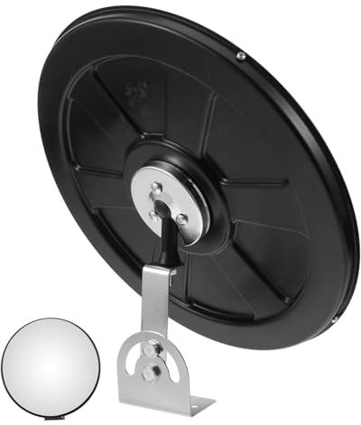 GARVALON 30cm Weitwinkel Sicherheits Eckspiegel Mit Konvexer Linse Und Montagefuß Für Innen Und Außenbereiche Zur Verkehrssicherheit