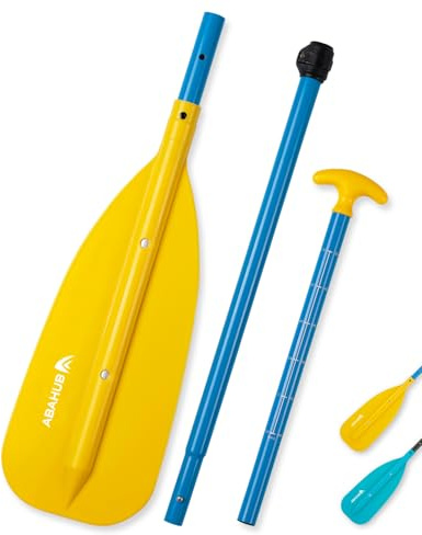 Abahub Stechpaddel 130-160cm, 3-teiliges Teleskop Kanupaddel