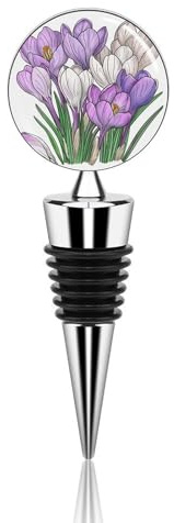 Hand Drawn Flowers Bottle Stopper Beverage Bottle Sealer Reusable Wine Stopper Personalised Champagne Stopper Unique Wine Bottle Corks Keep Fresh Suitable for Standard