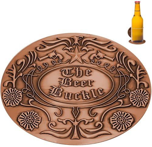 Gwezmxs Boucle Ceinture Porte Bière, Bierkopfgürtel Bouteille, Belt Buckle Beer Holder