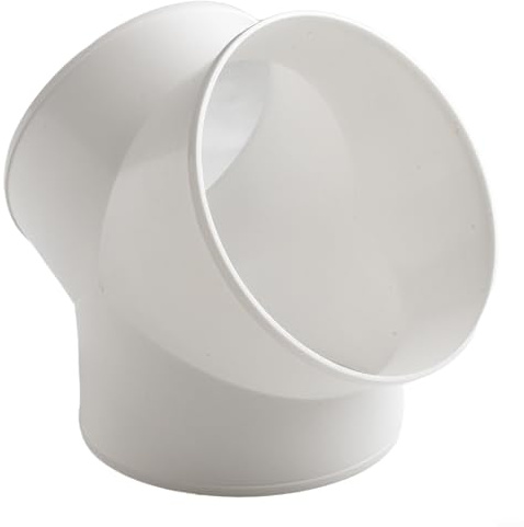 Besttoolifes Y Shape Ducting Splitter Connector Three Way Air Duct Junction Ventilation System Component for Extractor Fan Range Hood White(200mm)