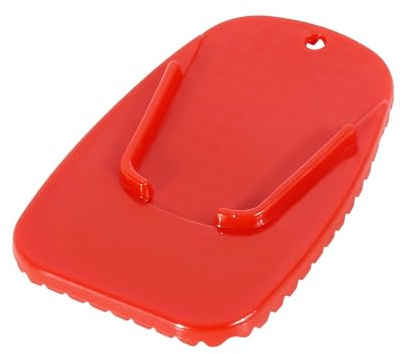 Caballete para Moto Almohadilla De Soporte Universal para Pata Cabra Motocicleta, Extensión para Lateral Estacionamiento(1pcs Red)