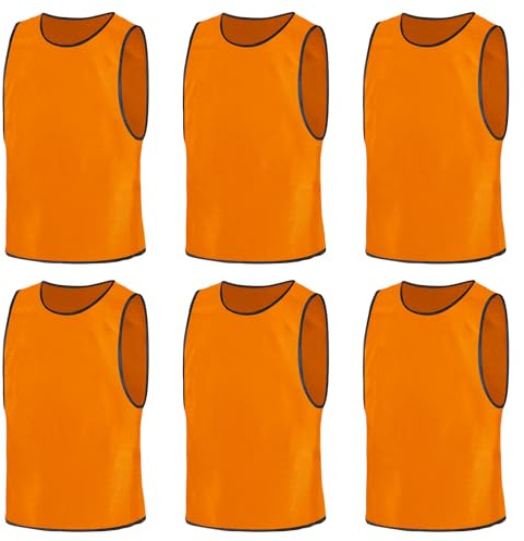 BSBUY Sport-träningsväst för vuxna/barn, fotbollsträningsväst, mesh Scrimmage Training Västar, Tröjor Tåg väst, andningsbar träning ryggstöd lämplig, 1 stycke, Modèle Adolescent-L