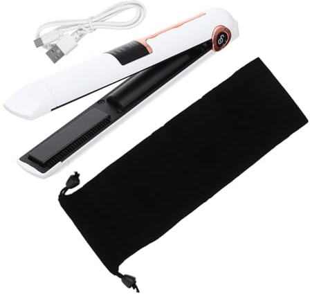 TOYZFRIENDY Rizador Inalámbrico de Cabello Portátil Diseño Ergonómico y Temperatura Ajustable para Uso en Casa y Viajes Batería de 2600mah y Cable USB