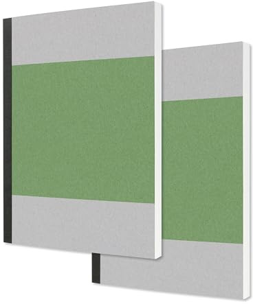 Sigel Quicknote Notizbuch A5 blanko Recyclingpapier 200 Seiten 2 Stück | SN400/2, FSC-zertifiziert, hoher Weißegrad und Kartoncover für Alltag und Büro