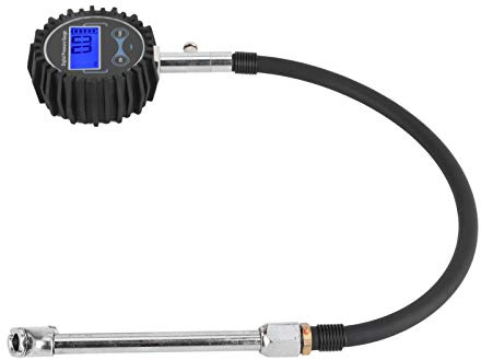 HEEPDD Tester di Pressione Pneumatici Gonfiatore Digitale per Pneumatici, Lega di Alluminio per Auto, Moto, Camion Nan