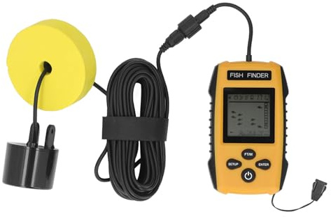 Yusat 200 KHz Ultraljudssökare med Ekolodssensor LCD-skärm Bärbar Undervattensdjup Fishfinder