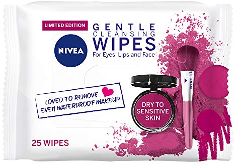 NIVEA Visage Gentle Facial Cleansing Wipes, 25 Count, (Pack of 25)