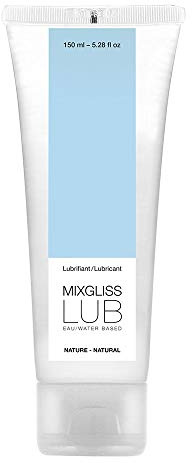 MixGliss - Lub - Lubrifiant Intime à Base d'Eau - Pur & Naturel - Gel Inodore - Fabriqué en France - 150ml