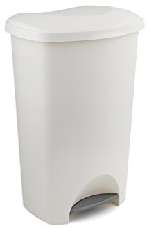 Addis 50L Kitchen Pedal Bin | Soft Close Linen Cream Waste Bin | 50L soft close kitchen pedal bin in modern Linen Cream with stay-open lid for everyday family waste and recycling