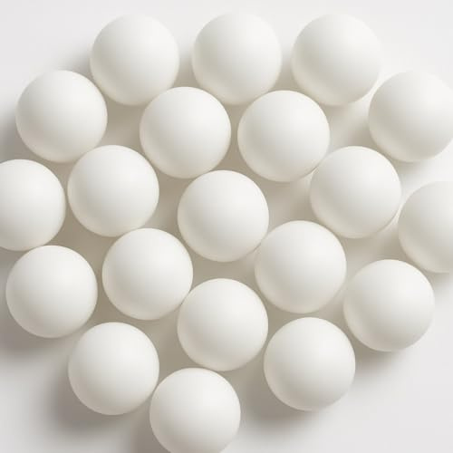 mixed24 75x Tischtennisbälle 40mm weiß ohne Aufdruck Bierpong Beerpong