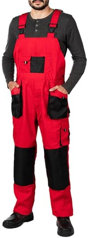 MAZALAT work wear Arbeitshosen männer, Arbeitslatzhose Herren mit Kniepolstertaschen, Größen S-XXXL, Latzhose herren, Arbeitshose Latzhose arbeits Latzhose Qualitat
