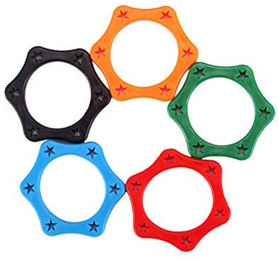 5 Pz Anello Antirollio Del Microfono Supporto Della Manica Dell'asta Inferiore Anello Di Protezione Del Microfono Antirollio Esagonale Anello Per Microfono Antiurto Cerchio