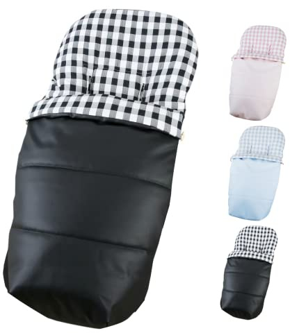 Fußsack für Kinderwagen, Universal, wasserdicht, für Winter und Sommer, für den Winter, Kunstleder, aus Kunstleder