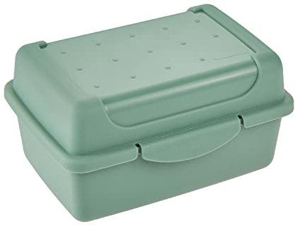 keeeper Recipiente para alimentos frescos con cierre de clic, 11 x 7,5 x 6 cm, 350 ml, Luca Micro, Verde Nordic