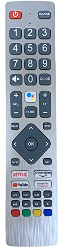 Generic Replacement Voice TV Remote Control Compatible for Sharp Aquos Smart 4K Ultra HD Android LED