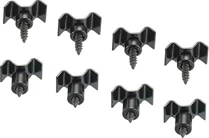 sourcing map 4 Satz Gitarre Saitenbäume Saitenhalter Führungen Schwarz für E Gitarre Messing Teile Ersatz mit Schrauben