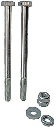 siwitec 12er-Schraubenset M10, Schraubenlänge 150 mm, Sechskantschrauben, Pfostenschrauben mit Muttern, Unterlegscheiben und Federringen