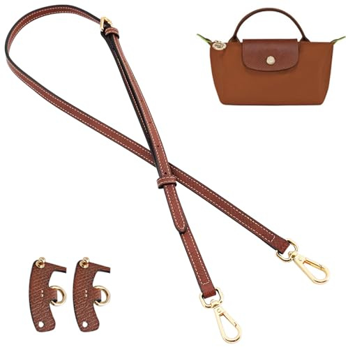 jiesinlov Rindsleder Taschen Riemen Umrüstsatz Ersatz verstellbaren Crossbody Schultergurt für Le Pliage XS Mini Pouch