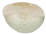 VASE Kugel Glas BEIGE